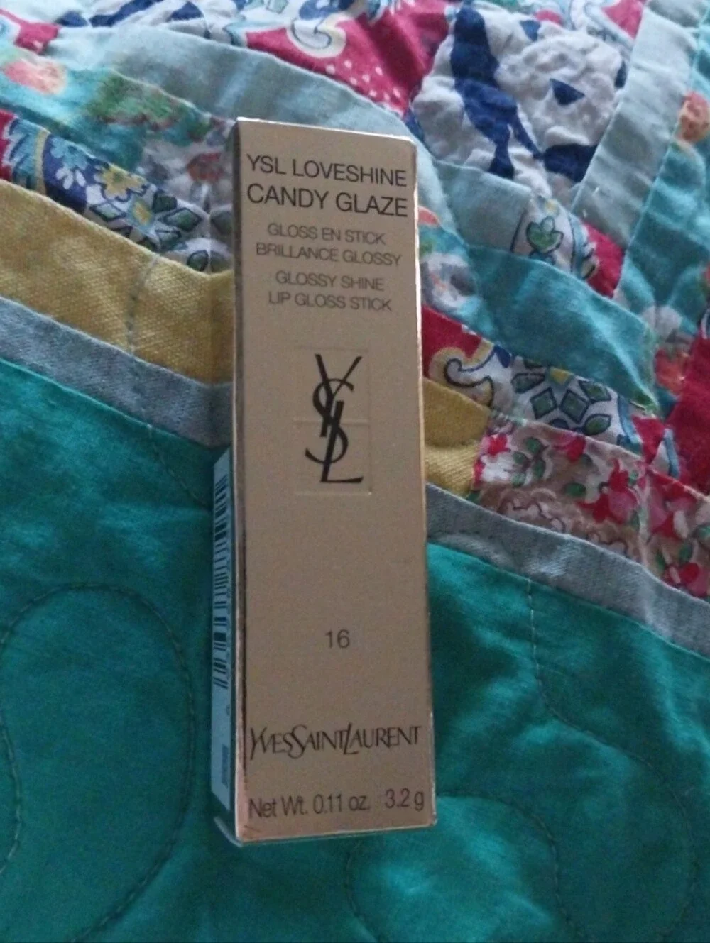 YSL Loveshine Candy Glaze Lip Gloss Stick #16 Watermelon High Full Size New